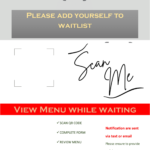 Koncierz Restaurant WaitList QR Template